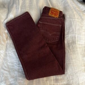 Levi's Rare reddish 501’s W32 x L32